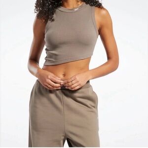 Reebok Women's Classic Crop Ribbed Tank